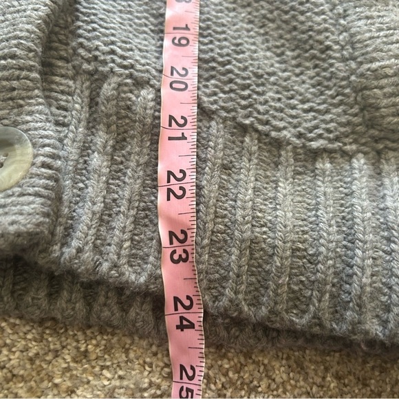 American Eagle gray button front grandpa cardigan L - Picture 6 of 7